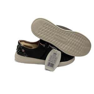 HEYDUDE Women's Karina Jet Black Slip-On Sneakers